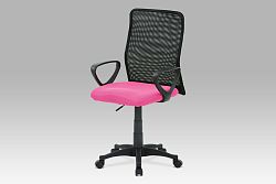 Autronic Kancelářská židle, látka MESH růžová / černá, plynový píst, KA-B047 PINK