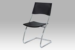 Autronic Židle B161 BK, chrom/černá