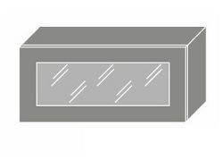 Extom EMPORIUM, skříňka horní prosklená W4bs 80 WKF, korpus: grey, barva: white