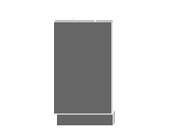 Extom PLATINUM, dvířka pro vestavby ZM-45, sokl grey, barva: white