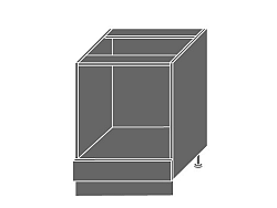 Extom PLATINUM, skříňka dolní D11k 60, korpus: bílý, barva: black
