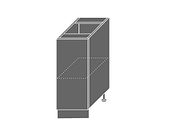 Extom PLATINUM, skříňka dolní D1d 30, korpus: grey, barva: black