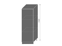 Extom PLATINUM, skříňka dolní  D5D/60/154, korpus: grey, barva: black