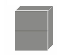Extom PLATINUM, skříňka horní W8B 60 AV, korpus: grey, barva: black