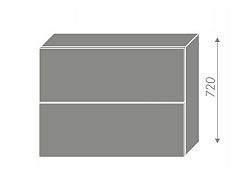 Extom PLATINUM, skříňka horní W8B 90 AV, korpus: grey, barva: black