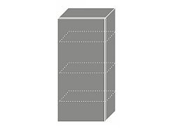 Extom TITANIUM, skříňka horní W4 45, korpus: grey, barva: fino bílé