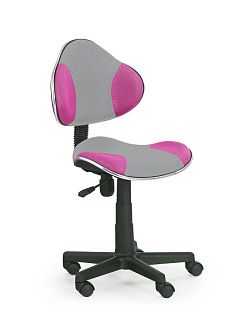 Halmar Dětská židle FLASH-2, šedá/růžová