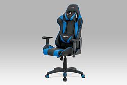 Kancelářská židle KA-F03 BLUE, černá/modrá