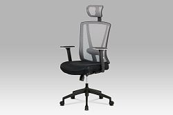 Kancelářská židle KA-H110 GREY, černá/šedá