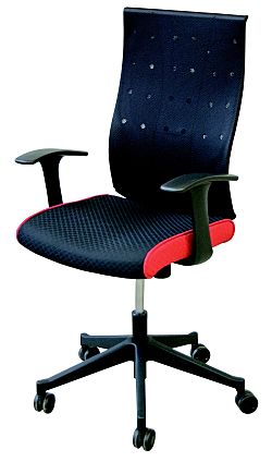 Manažerská židle VICKY, černá/červená