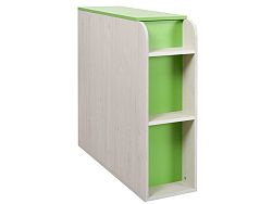 MATIS NUMERO BOX úložný prostor, dub bílý/zelená