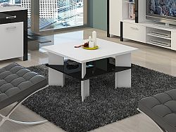 MORAVIA FLAT Konferenční stolek VECTRA 1, bílá/černý lesk