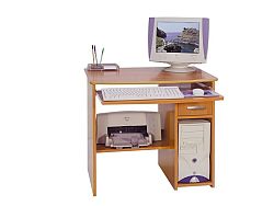 MORAVIA FLAT PC stůl s výsuvnou deskou MEDIUM, barva: