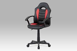 Smartshop Dětská kancelářská židle KA-V107 RED, červená/černá