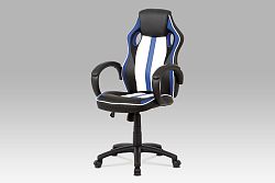 Smartshop Kancelářská židle KA-V505 BLUE, bílá/modrá/černá
