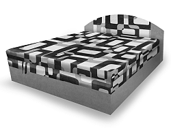 Smartshop Polohovací čalouněná postel VESNA 180x200 cm, šedá látka