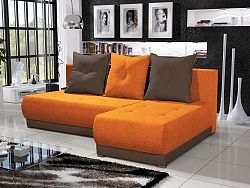 Smartshop Rohová sedačka INSIGNIA 20, oranžová/hnědá