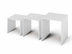 Smartshop SIMPLE konferenční stolek 3v1, bílá