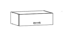 TEDWIN horní skříňka NO60/23, korpus bílá alpská, dvířka bílá supermat  