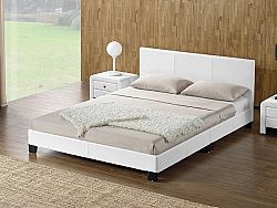 Tempo Kondela DANETA čalouněná postel s roštem 160x200 cm, bílá