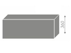 TITANIUM, horní skříňka W4b 90 AV HK, korpus: grey, barva: fino bílé