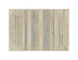 Béžový koberec, vzor, 140x200, AVALON