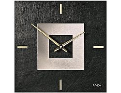 Designové nástěnné břidlicové hodiny 9525 AMS 30cm