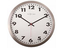 Designové nástěnné hodiny 2521 Nextime Arabic white 34cm