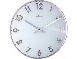 Designové nástěnné hodiny 8190wi Nextime Reflect 43cm