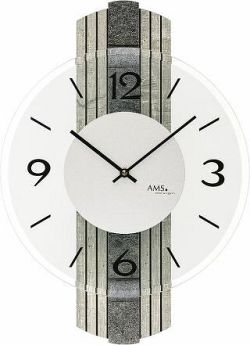 Designové nástěnné hodiny 9675 AMS 38cm