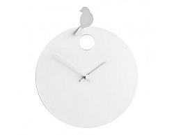 Designové nástěnné hodiny Diamantini&Domeniconi 394 silver Bird 40cm