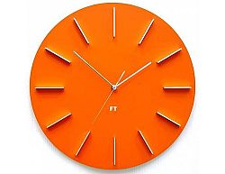 Designové nástěnné hodiny Future Time FT2010OR Round orange 40cm