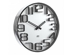 Designové nástěnné hodiny Future Time FT7010SI Numbers 30cm