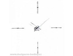 Designové nástěnné hodiny Nomon Merlin Inox 110cm