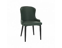 Dvoubarevná jídelní židle, zelená/černá, SIRENA