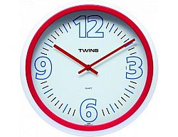 Nástěnné hodiny Twins 2896 red 31cm