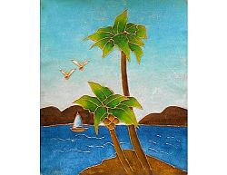 Obraz - Kokosové stromy