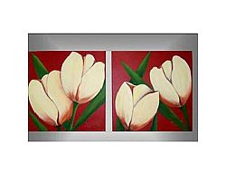 Obrazový set - Smetanové tulipány