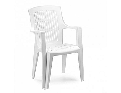 Plastová zahradní židle Arpa bílá