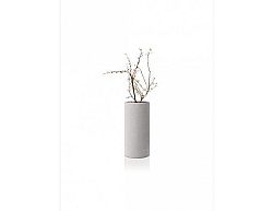 Světle šedá váza COLUNA L, výška 29 cm