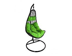 Závěsné relaxační křeslo NELA, zelený sedák