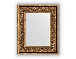 Zrcadlo v rámu, bronzový monogram