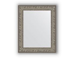 Zrcadlo v rámu, patinovaný stříbrný ornament 56 mm, 74x134