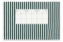 Garthen 420 Sada dvou bočních stěn pro zahradní stan - bílá/zelená