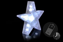 Nexos  29216 Vánoční dekorace - Světelná hvězda - 20 LED, 35 cm