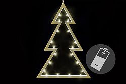 Nexos 33492 Vánoční dekorace - stromek - teple bílá, 20 LED, 29,5 cm