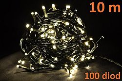 Nexos Trading GmbH & Co. KG Vánoční LED osvětlení 10m - teple bílé, 100 diod