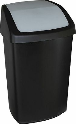 Odpadkový koš SWING, 50L, černá