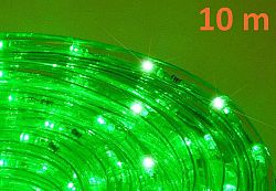 OEM D00586 LED světelný kabel 10 m - zelená, 240 diod