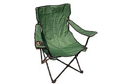 Skládací židle s držákem zelená, P53